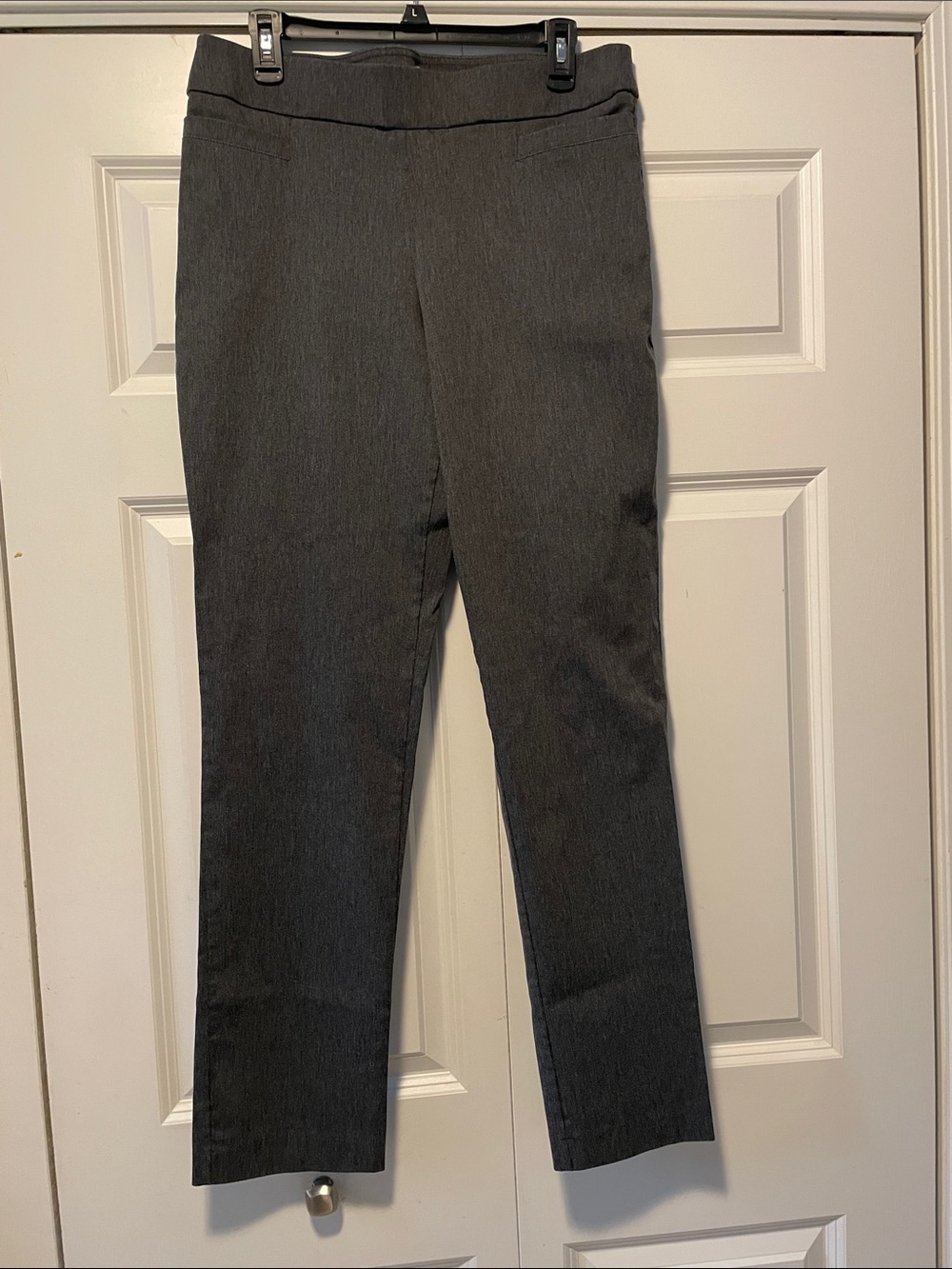 croft & barrow Women's Skinny Dress Jeans in Charcoal Gray